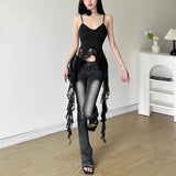 2025WISH Summer New Women's Solid Color Sexy Sling Fashion Lace Vest Women 68HZ
