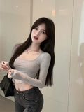 2025 Super Spice Girls Solid Color Short T-Shirt Gupling Long Sleeve T-Shirt