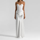 Spring 2025 New Fashion Temperament Sexy Sleeveless Chest Belt Belted Hip Dress