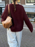 Dili Simple Fashion Wool Long-Sleeved Pure-Color T-Shirt Sweater Women's 2025 Autumn And Winter