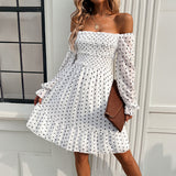 Dili Dress 2025 Spring And Summer Temperament Casual Wave Dot Dress
