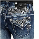 Embroidered Jeans Women Y2k High Street Lint Vintage Harajuku Style Slimming Babes Straight Trousers 68HZ