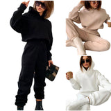 2025 Women's Autumn And Winter New Hoodie Casual Sports Set 68HZ