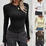 Dili 2025 Autumn And Winter Y2K Women's Temperament Long-Sleeved Top
