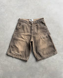 Tide Brand Water Wash Old Five-Point Denim Shorts Men's High Street Design Feel The Hole Loose Trousers 68HZ