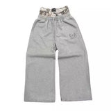 Street Double Belted Casual Pants Men's Y2k Retro Harajuku Straight Trousers High-Waisted Hops 68HZ