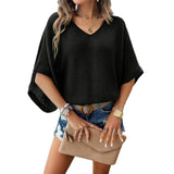 Didi Women's Wearberries 2025 Spring And Summer Leisure Loose Hollow Sweater