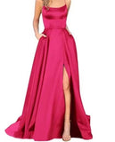 2026 New Bridesmaids Dress Long Dress Small Tailings Slings Solid Party Evening Dress