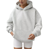 2025 New Women's Long-Sleeved Hooded Hoodie Cover Loose Casual Top Women 68HZ