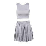 2025 Summer New Women's Fashion Holiday Sexy Vest Half Skirt Casual Two-Piece Suit Woman