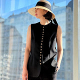 London Street Repair Single-Drained Vest Early Spring Folding Coat Commuter Put On Top