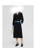 Internal Temperament Suit Colliding Long Sleeve Top Half Dress Two-Piece Outerwear Suit