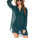 Summer Ladies Set Fashion Casual Shorts Shorts Shirt Button-Down Sleeves Casual Set