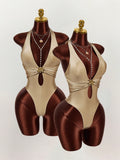 New Slim Hot Spicy Hollow Thin Hanging Neck-Lender Swimsuit Jumpsuit Jumpsuit Jumpsuit Women's Clothing