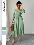 Dili Casual Holiday Fashion With Long Skirt Dress Women's Dress 2025 Autumn And Winter