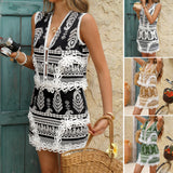 Dili 2025 Spring/Summer Bohemia Resort Cotton Printed On-Skley Dresses Women's Clothing