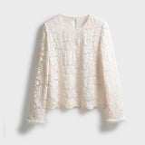 Silken Velvet Lei + Sable Hair Splicing Double-Layer Anti-Permeable Skin Comfortable Temperament Top