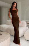 New Lace-Word Shoulder Slings Body Open Fork Dress Sexy Splicing Hollow Perspective Dress