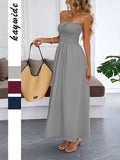 Dili Casual Vacation Braid Waist Dress Dress Women's 2025 Autumn And Winter Independent