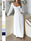 Dili Elegant Evening Dress Short-Sleeved Solid Dress Women's Dress 2025 Autumn And Winter