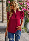 Dili Shirt Independent Research And Development Hot Selling Net Color Shirt 2025 Women's Round Collar Loose Top