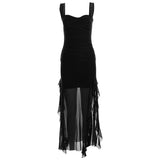 Spring And Summer 2025 New Women's Sexy Slings Open Forked And Hips Long Dress 68HZ