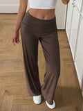 Dili Casual Holiday Pure Color Straight Trousers Trousers Women's 2025 Autumn And Winter
