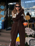 Hot Sale Of New Women's Sports Casual Bump Color Trouser Jumpsuit Jumpsuit Jumpsuit Woman 68HZ
