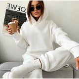 2025 Women's Autumn And Winter New Hoodie Casual Sports Set 68HZ