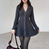 Dili Fashion Casual Long-Sleeved Sweater Dress Wool Women's Clothing 2025 Autumn