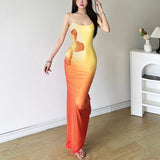 2025 Summer New Women's Street Fashion Sexy Slings Long Dress Women 68HZ