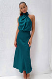 2026 Spring And Summer Hot Sale Acetic Acid Fascination Dress Toast Bridesmaid Elegant Famous Sleeveless Evening Dress Woman