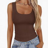 2025 Autumn And Winter Boat Collar Ribs Jersey Folding Body Out Of The Coat Leisure Basic T-Shirt