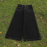 Workwear JNCO Embroidered Jeans Male Hip Hop Retro Loose Legs 68HZ