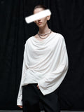 Showcase Personality Display Soft Glutinous Orchid Silk Ice-Scuffed Long-Sleeved Hooded Shirt