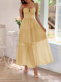 Dili Leisure Vacation Hanging Waist Girt Dress Women's Dresses Summer 2025