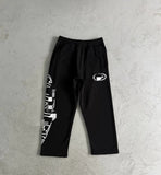 Corteiz Zipper Hoodie Loose High Street Tide Set Print Trousers Casual Set 68HZ