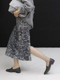 Half-Body Skirt Eye-Catching Velvet Velvet Velvet Ambiance Daily Gorgeous Blingbling Half-Skirt Autumn And Winter