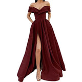 Summer Women's New Sexy Elegant Faley Noodles Solid Dark V Dress Bridesmaid Dress Evening Dress