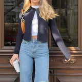 Dili Casual Simple Solid Color Long-Sleeved Coat Sweater Women's 2025 Autumn And Winter