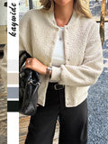 Dili Leisure Vacation Button Long Sleeve Coat Women's Winter 2025
