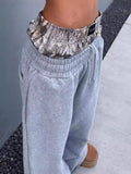 Street Double Belted Casual Pants Men's Y2k Retro Harajuku Straight Trousers High-Waisted Hops 68HZ