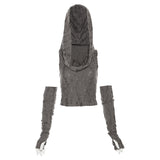 2025 Summer New Women's Solid Color Body Open Umbilly Street Fashion Hoodless Sleeve Vest Woman 68HZ