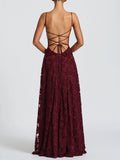 Dili Elegant Temperament Sling A Long Dress Dress Dress Women's 2025 Autumn And Winter