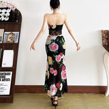 Spring 2025 New Women's Solid-Colored Body Wrap-Back Vest Fashion Low-Waisted Hip Skirt 68HZ