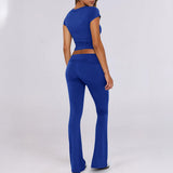 Dili Sports Style Short-Sleeved T-Shirt Long Pants Two Sets Of Women's Clothing 2025 Autumn And Winter