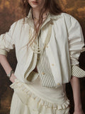 Southeast Asia French Temperament Shirt Top Women Wear A Niche Design Shirt Commuting Two Pieces