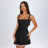 French Hepburn Lace Lace Lace Lace Lace Dress Women's Sexy Pure Desire To Repair High-End Sling Skirt