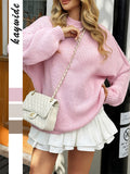Dili Leisure Long-Sleeved High-Necked T-Shirt Sweater Women's Clothing 2025 Autumn And Winter