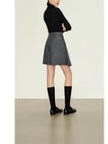 Spring And Summer New Seoul Academy Deconstruction Cold Pressure Fixed Type A Short Version Of The TR Twill Skirt Trousers Woman